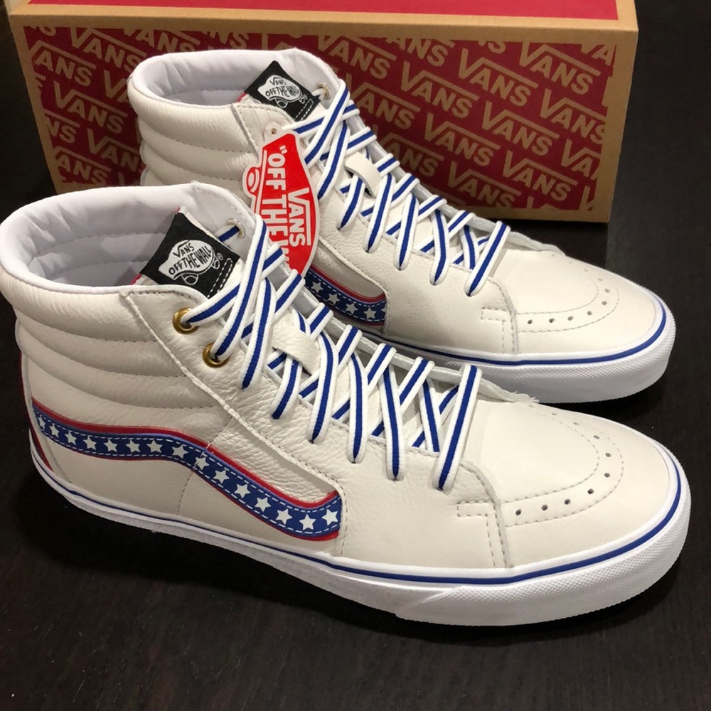 Vans Sk8-Hi Americana True White Racing Red